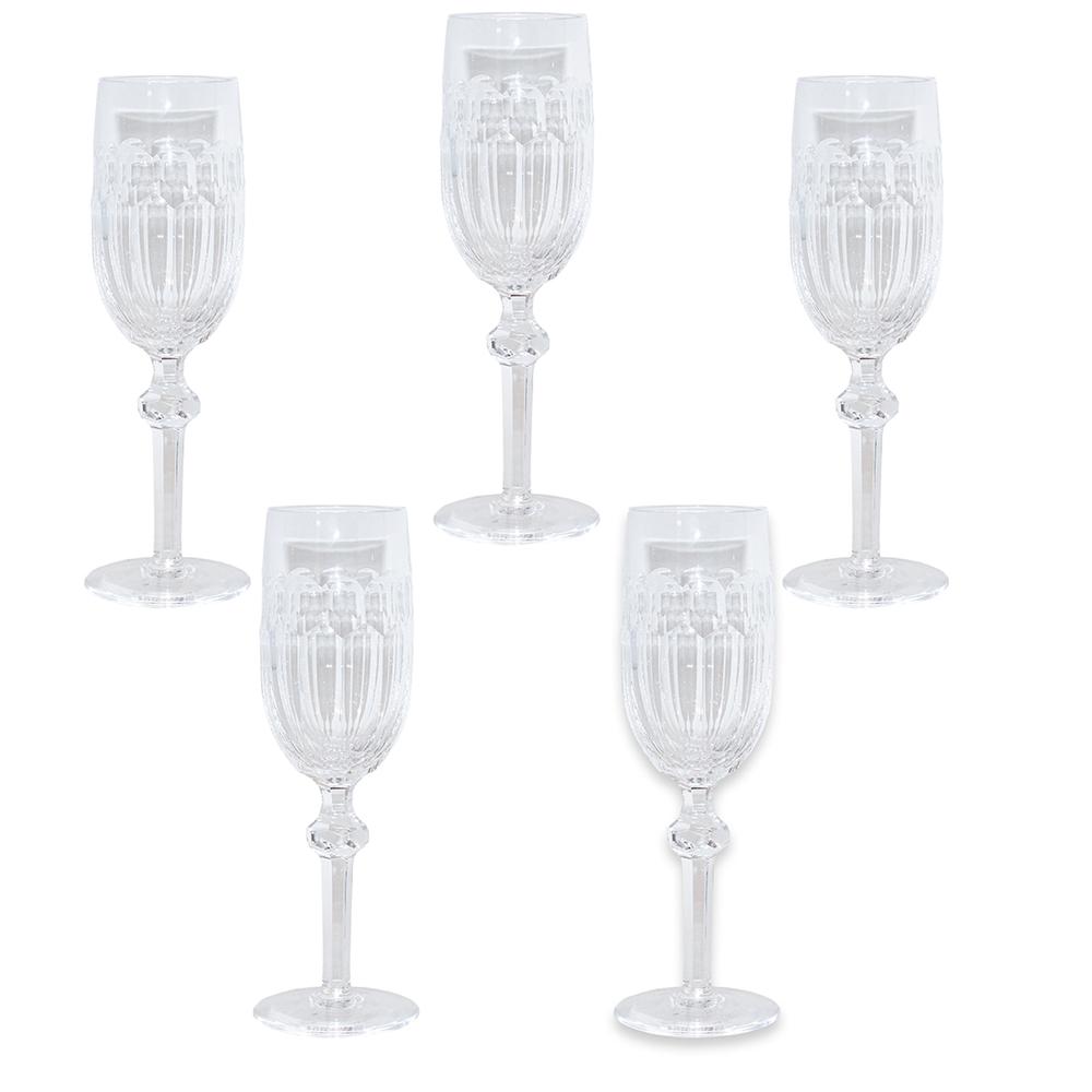  Set Of 5 Waterford Kildare Champagne Glasses