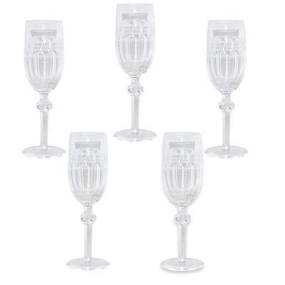 Set of 5 Waterford Kildare Champagne Glasses