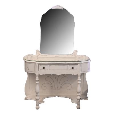  Antique Vanity with Mirror 