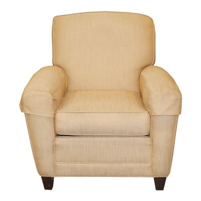  Ethan Allen Gold Fabric Armchair