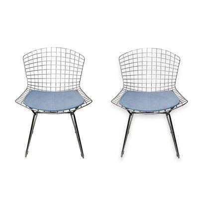 Pair Wire Eames Style Chairs