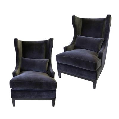 Pair of Bernhardt Wingback Chairs
