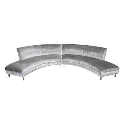 Mitchell Gold Sophia 2 Piece Silver Sectional