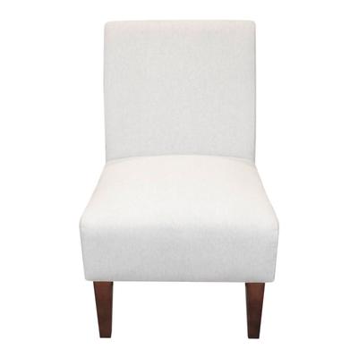 Grey Fabric Slipper Chair
