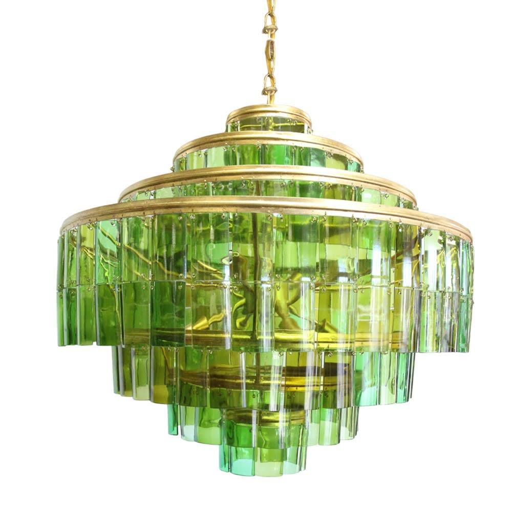  Currey & Co.Recycle Glass Chandelier