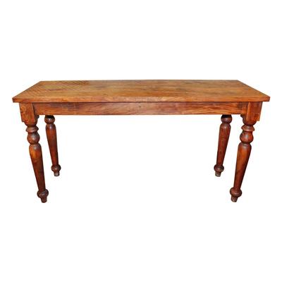 Textured Wood Sofa Table