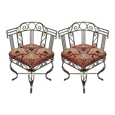 Pair of Outdoor Corner Chairs