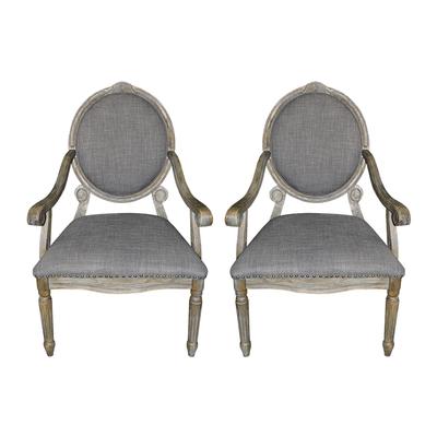 E&E Co. Set of 2 Dining Chairs