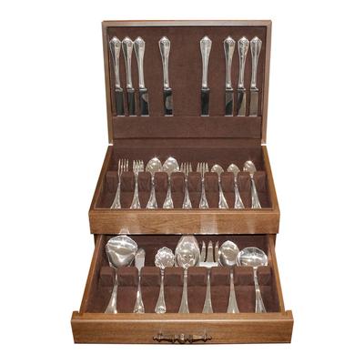 Set of 8 Silver Plated Flatware in Box