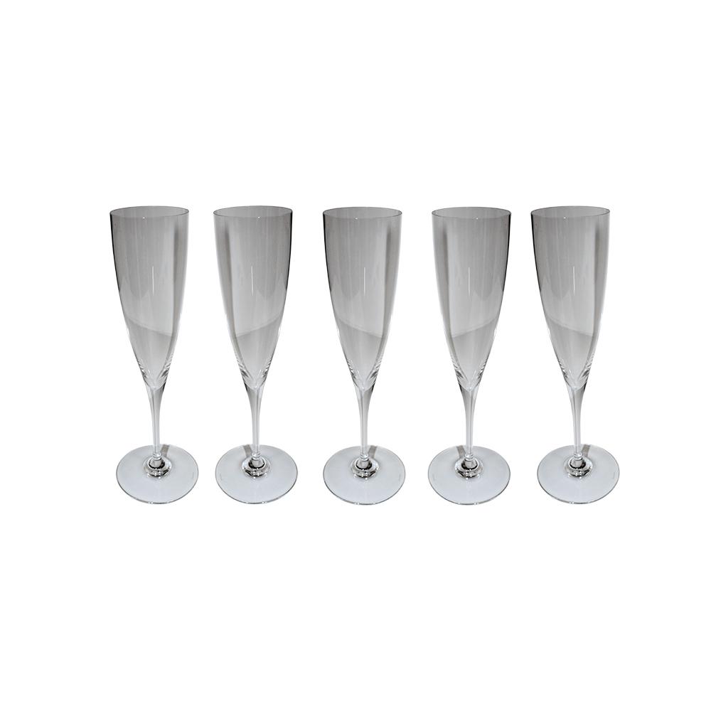  5 Baccarat Champagne Glasses
