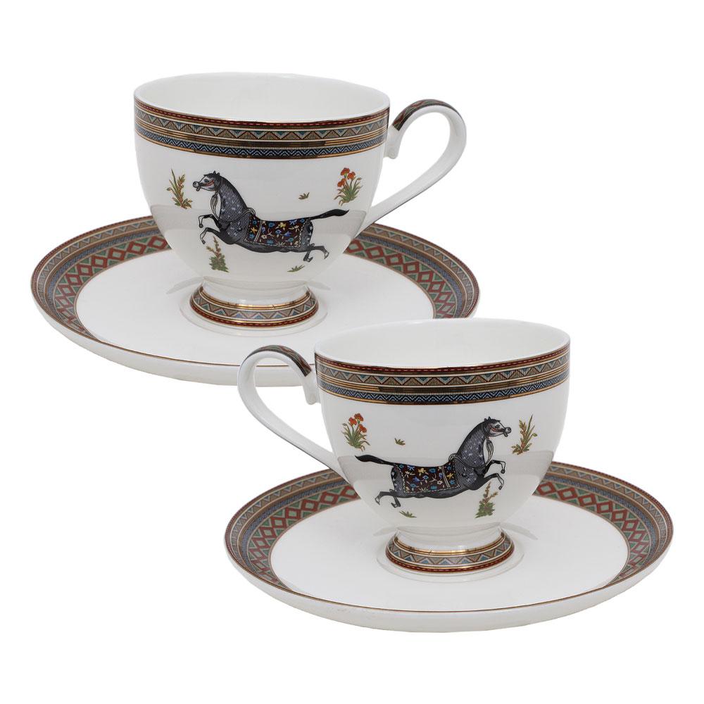  Hermès Set Of 2 Tea Cups With Box