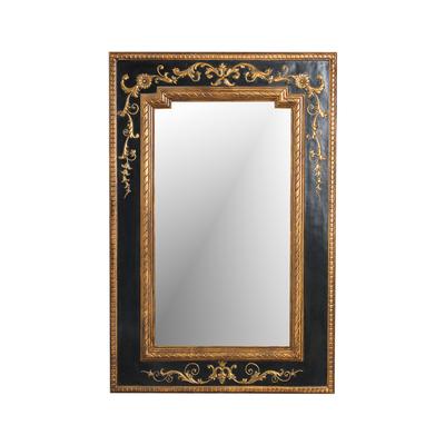 Black and Gold Frame Mirror