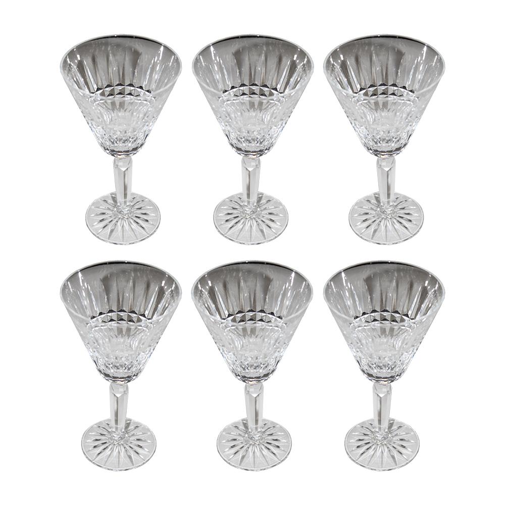  6 Piece Waterford Glenmore Cut Crystal Glasses