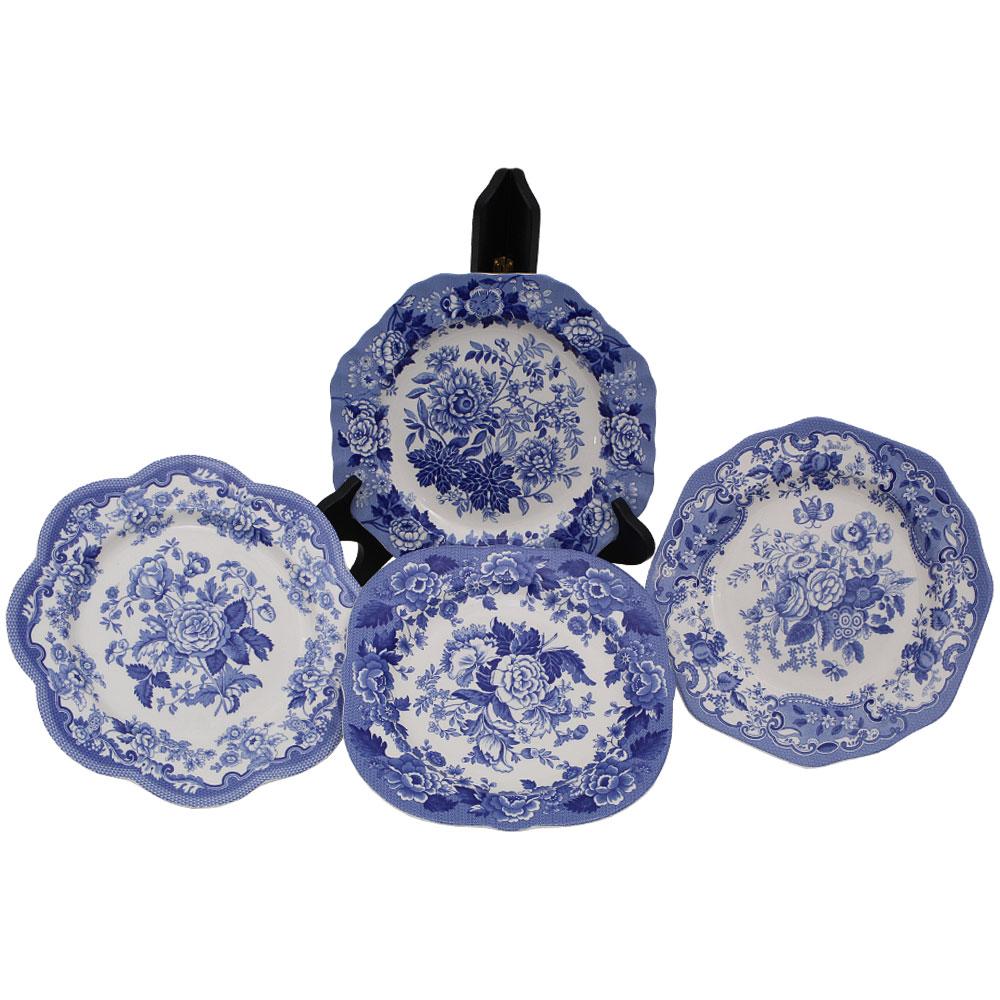  The Spode Blue Room Garden Collection Set Of 12 Plates
