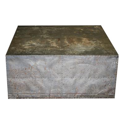 Bungalow Distressed Wrapped Metal Coffee Table