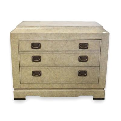 Maitland-Smith 3 Drawer Leather Wrapped Chest 
