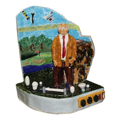 Signed Reed Golf Sculpture