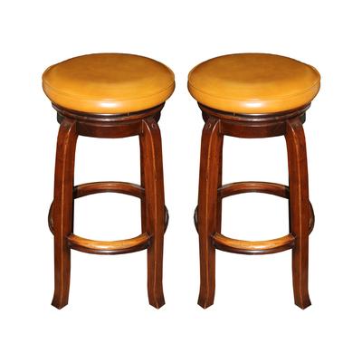 Pair of South Cone Backless Stools