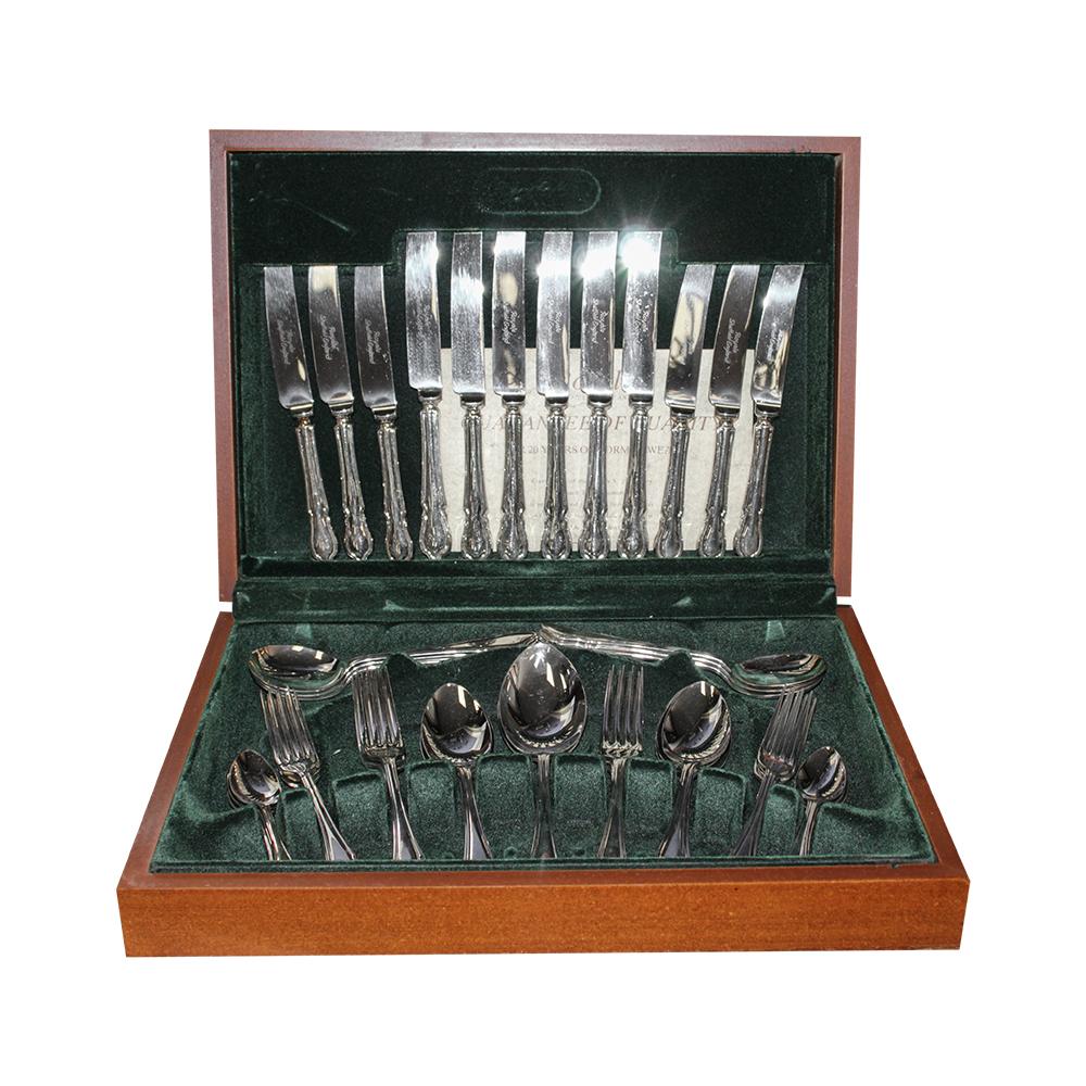  Silver Plated 44 Piece Royal Sheffield Sp Flatware