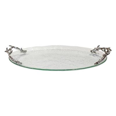 Micheal Aram Coral Handle Glass Tray