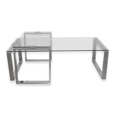Two Piece Glass Coffee Table