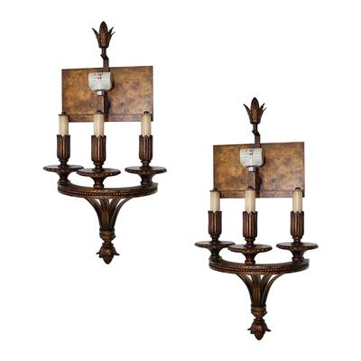 Pair of Fine Arts Tuscan Style Sconces