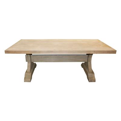 Restoration Hardware Pedestal Wood Dining Table