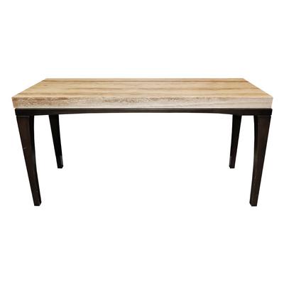 Marble Top Wood Base Console Table