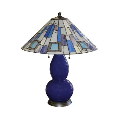  Stained Glass Shade Table Lamp