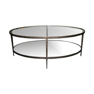 Crate and Barrel Clairemont Oval Coffee Table