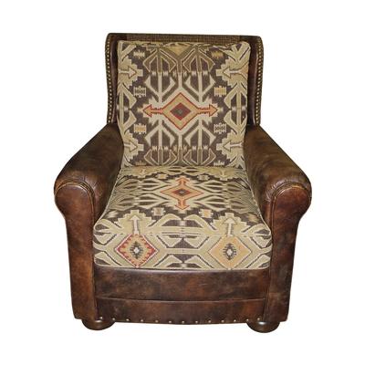 King Hickory Leather Southwest Chair