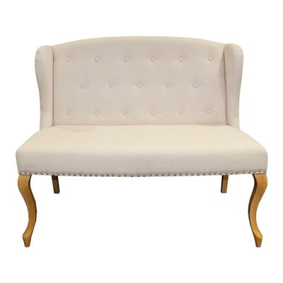 Tufted Wingback Settee