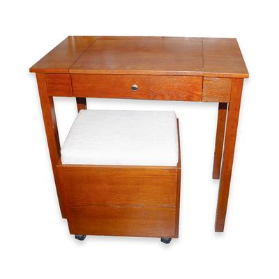 Writing Desk and File Cabinet Stool 