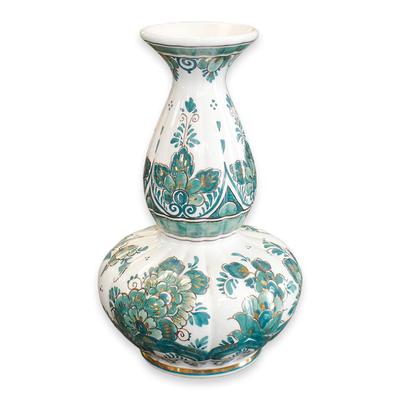 Delft-Groen Hand Painted Vase