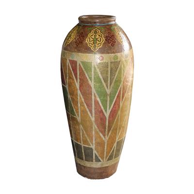 Geometric Painted Vase