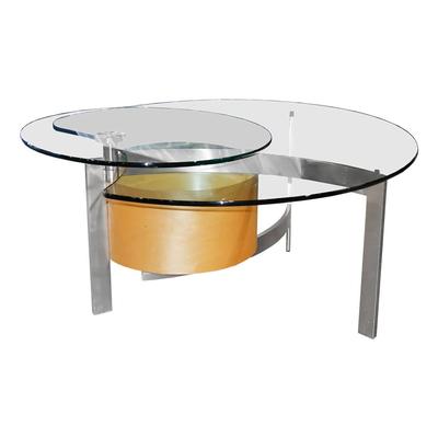 Swivel Glass Coffee Table