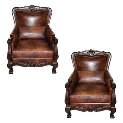 Ashley Pair of Wood Trim Chairs