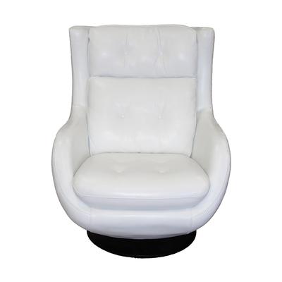 Schnadig Caracole White Leather Chair
