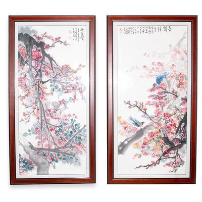 Pair of Wu Xiaoping Blossom Prints