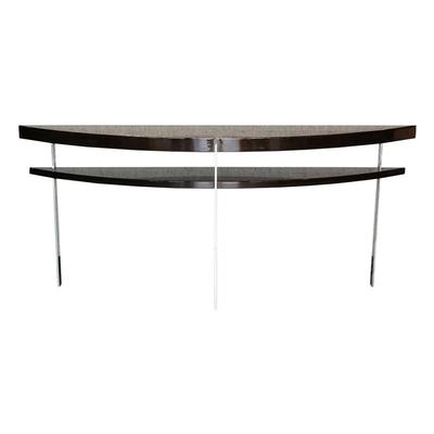 High Gloss Curved Console Table