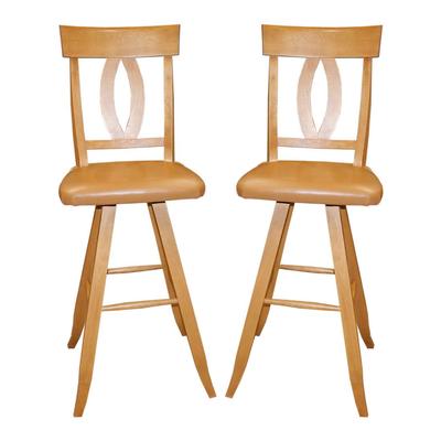 Pair of Canadel Birch Stools