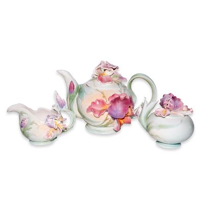  Franz Limited Windswept iris Teapot Set 
