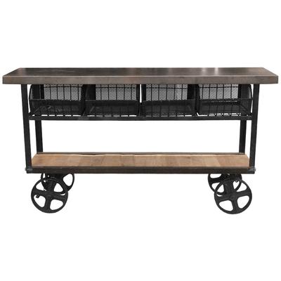 Bar Cart with Wheels Dining Area Furniture