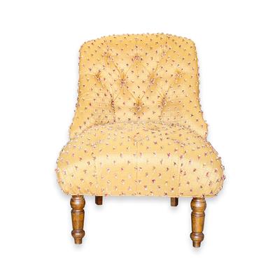 Custom Gold Accent Chair 
