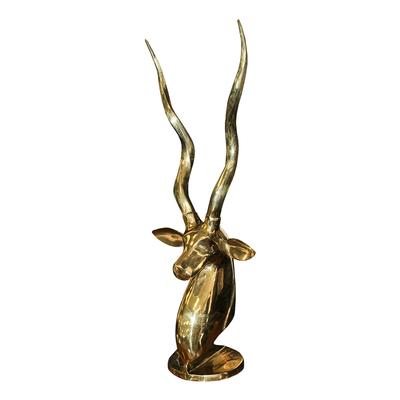 Brass Antelope Sculpture