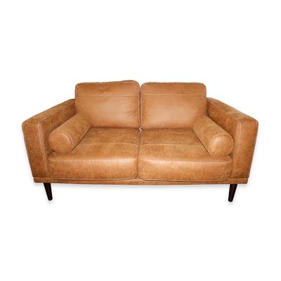 Brown Compact Love Seat 