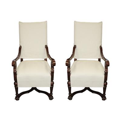 Pair of Slipcover Armchairs