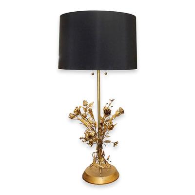 Gold Decorative Floral Lamp
