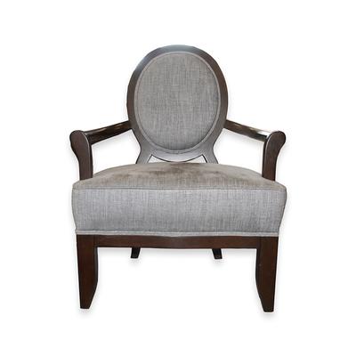 Lazar Grey Fabric Upholstered Arm Chair 