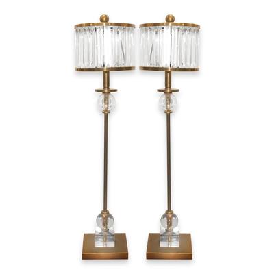 Pair of Curry and Company Parfait Table Lamps